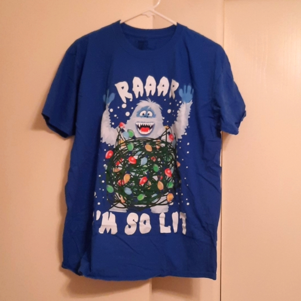 Rudolf Brand Bumble Christmas "I'm so lit" Tshirt. XL